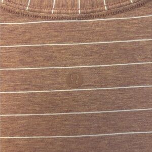 Lululemon Brown Striped Top